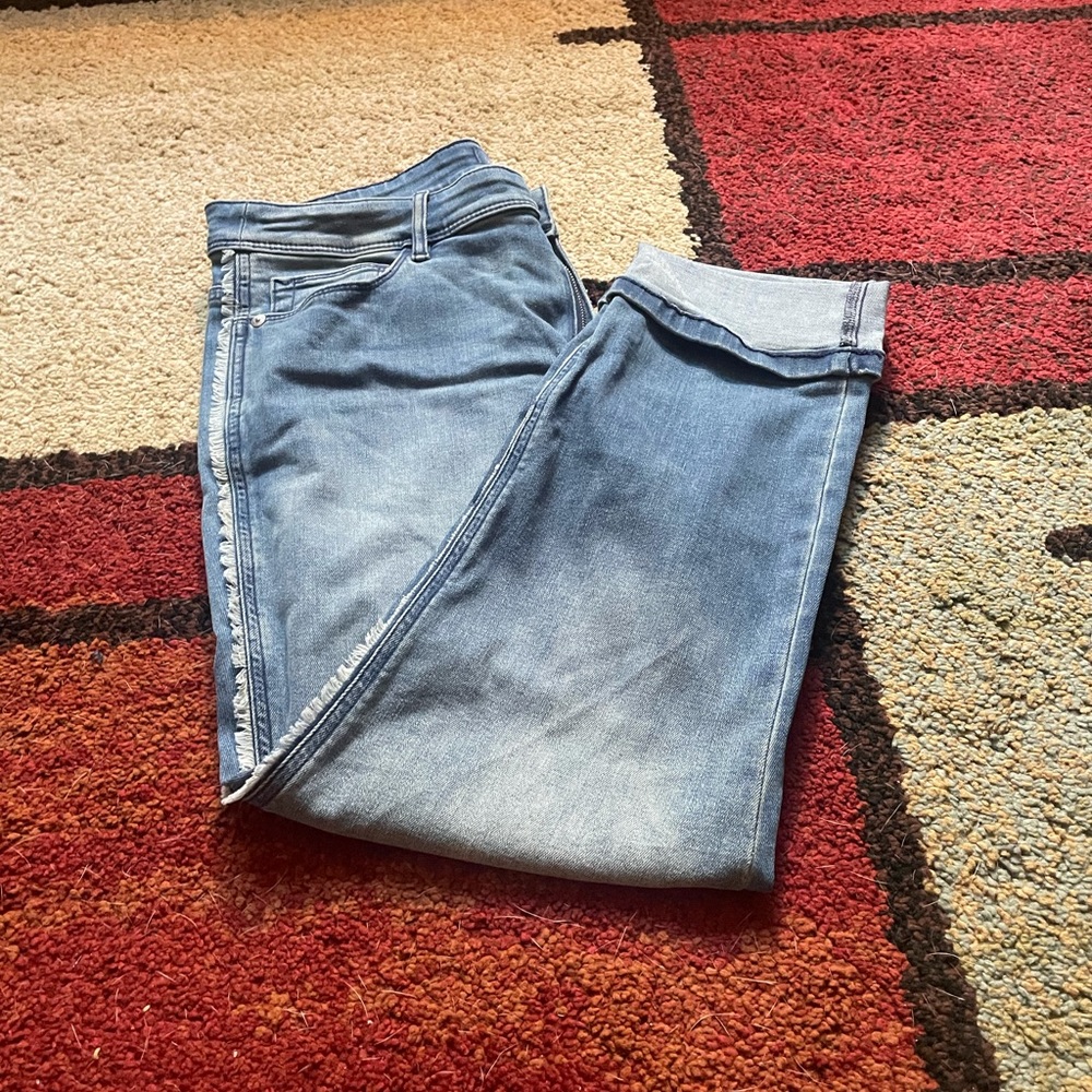 J Jill light wash relaxed jeans size 10